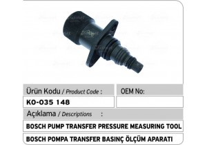 Bosch Pompa Transfer Basınç Ölçüm Aparatı